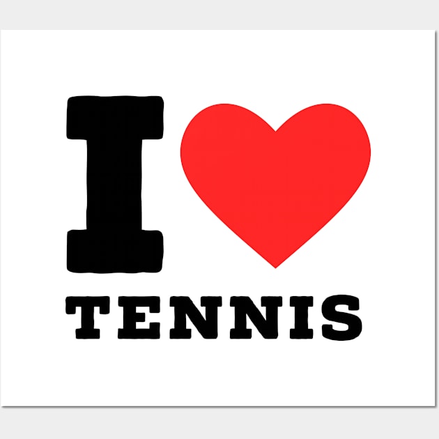 I love tennis Wall Art by richercollections